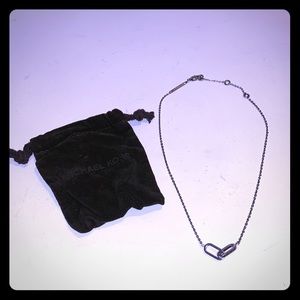 Silver over stainless steel Michael Kors necklace